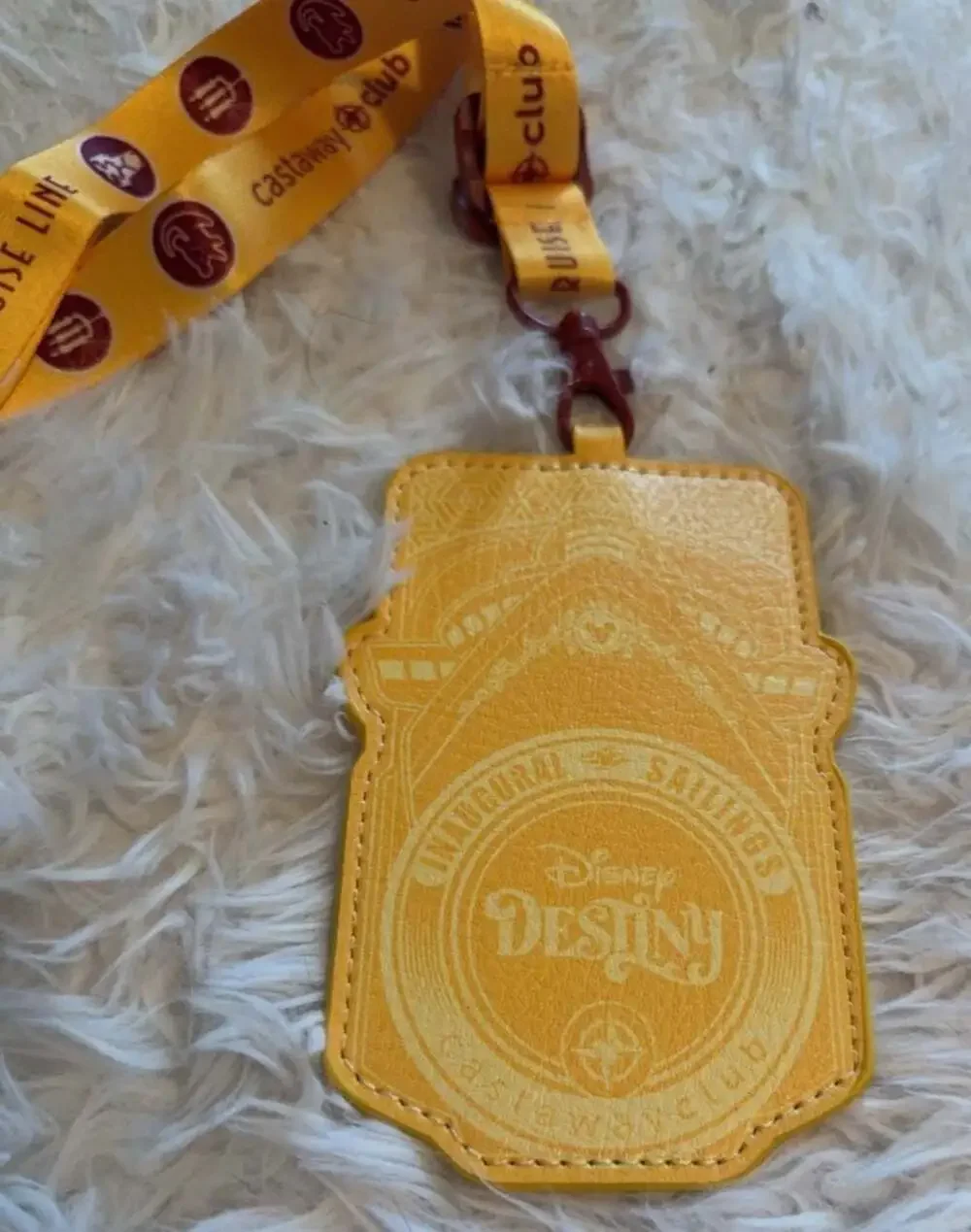 Disney Cruise Line Disney Destiny Inaugural Sailings Castaway Club Lanyard and I